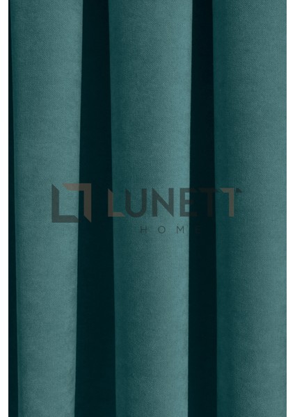 Kullanıma Hazır Koyu Petrol Rengi Pilesiz Ekstraforlu Düz Dikim Fon Perde Tek Kanat 12487 fırsatları