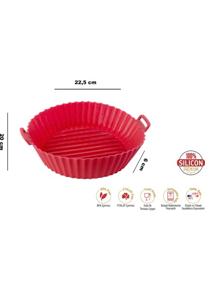 2'li Silikon Airfryer Pişirme Kalıbı modelleri