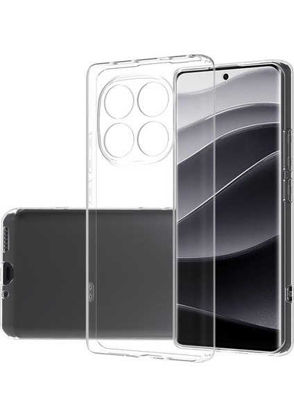 Xiaomi Redmi Note 14 Pro Plus Uyumlu Kılıf Süper Silikon Kapak-Şeffaf