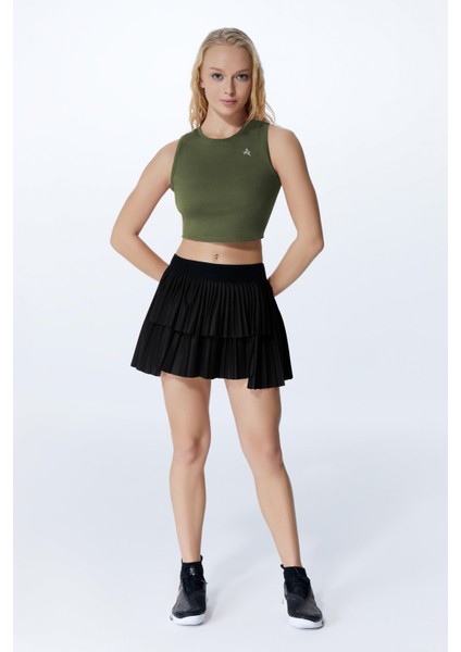 Ed 2343-06 Barty Dry-Touch Crop Kolsuz Kadın Üstü Haki fiyatları