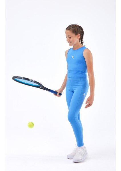 Ed 2343-15 Barty Dry-Touch Crop Kolsuz Kız Çocuk Üstü Mavi fiyatları