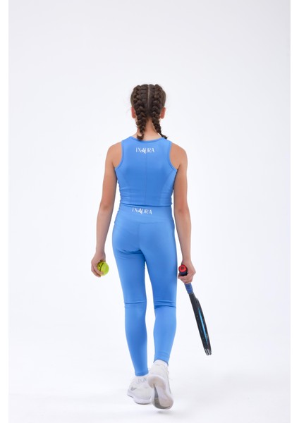 Ed 2343-15 Barty Dry-Touch Crop Kolsuz Kız Çocuk Üstü Mavi indirimleri