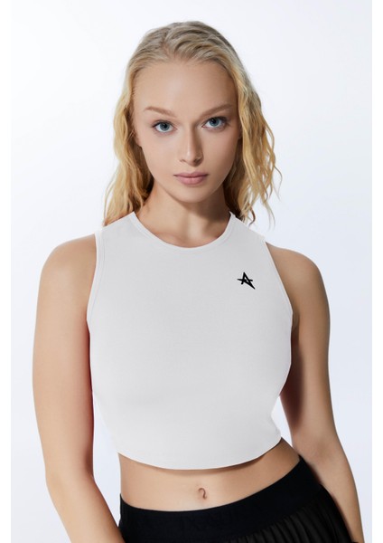 Ed 2343-15 Barty Kolsuz Spor Üst Top Beyaz