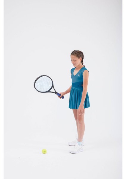 Ed 2365-09 Adriana Spor Elbise Çocuk - Petrol (Tenis, Golf, Pickleball, Dans) fiyatları