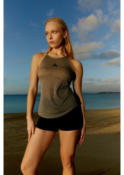 Ed 2310-03 Garcia Pointelli Gri Tişört