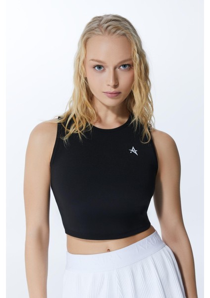 Ed 2343-02 Barty Dry-Touch Crop Kolsuz Kadın Üstü Siyah