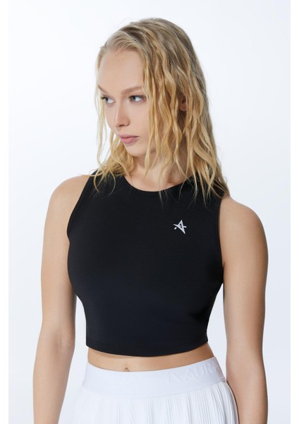 Ed 2343-02 Barty Dry-Touch Crop Kolsuz Kadın Üstü Siyah modelleri