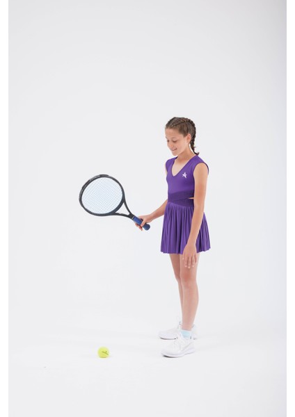 Ed 2365-06 Adriana Spor Elbise Çocuk - Mor (Tenis, Golf, Pickleball, Dans) fiyatları
