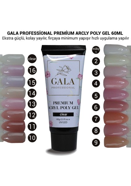 Premium Akrilik Poly Jel 60ml No.12