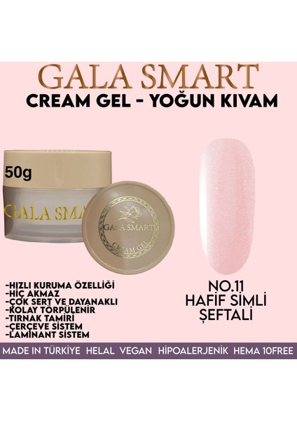 Cream Jel Yoğun Kıvam 50gr No.11