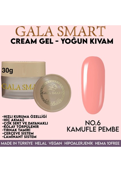 Cream Jel Yoğun Kıvam 30gr No.06