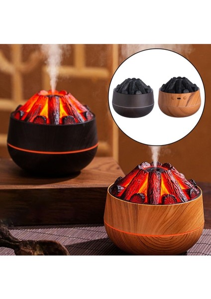 Dekoratif Şık Tasarım Uyumlu Odun Ateşi Tasarımlı Oda-Ofis Hava Nemlendirici fırsatları