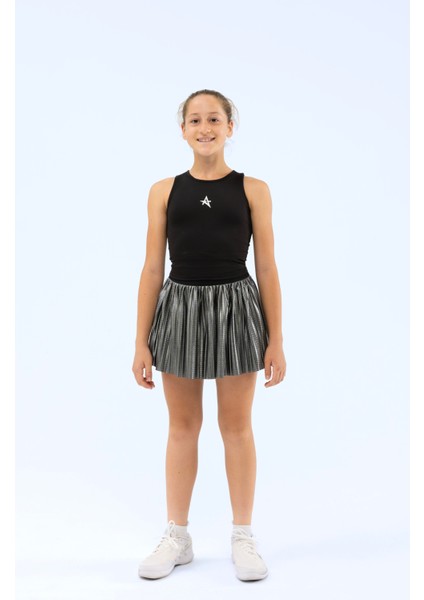 Ed 2343-17 Barty Dry-Touch Crop Kolsuz Kız Çocuk Üstü Siyah