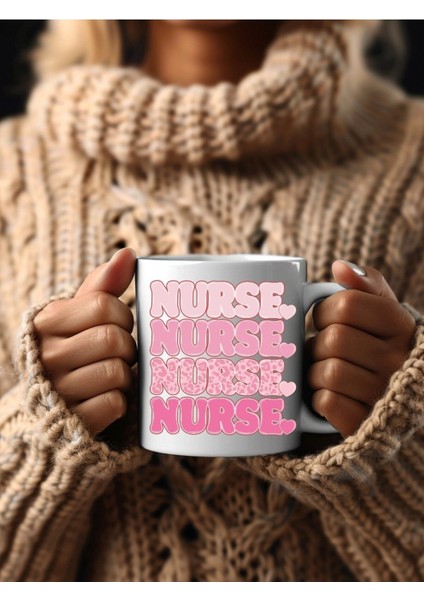 Hemşire Temalı Özel Tasarım Seramik Kupa Mug - Nurse