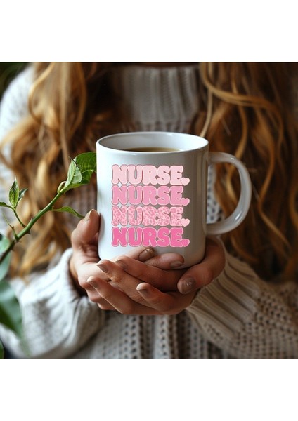 Hemşire Temalı Özel Tasarım Seramik Kupa Mug - Nurse indirimleri