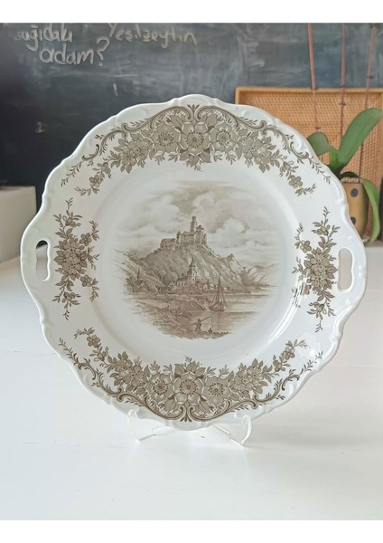 Weiden Bavaria Nurantik Batı Alman Porselen Tepsi 26.5 Cm