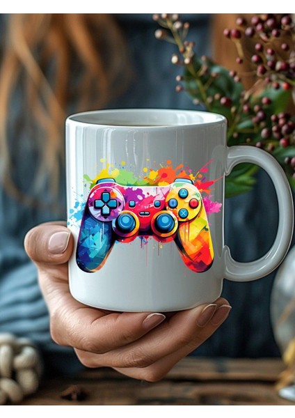 Oyun Konsolu Temalı 3 Boyutlu Tasarım Seramik Kupa Mug fiyatları
