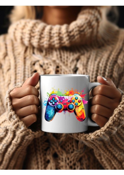 Oyun Konsolu Temalı 3 Boyutlu Tasarım Seramik Kupa Mug fırsatları