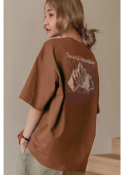 Only Trendwear Unisex Arid Mountain Baskılı T-Shirt