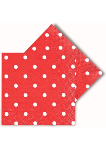 Doğum Günü Tabak, Bardak, Peçete ve Mısır Kutusu Seti Kırmızı Puantiyeli fırsatları