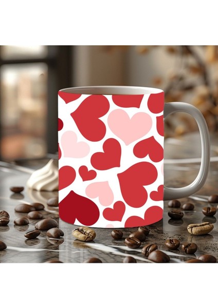 Kalp Şeklinde 3 Boyutlu Tasarım Seramik Kupa Mug fiyatları
