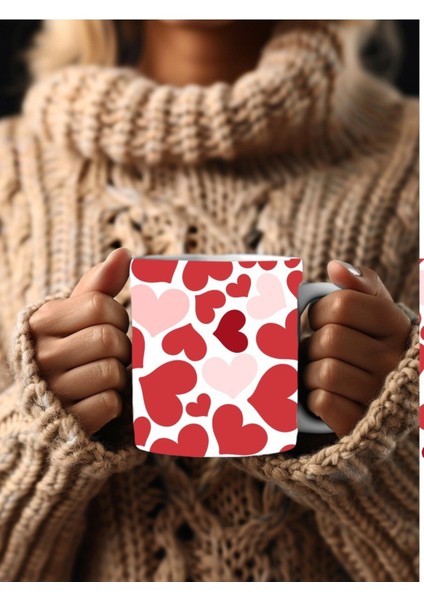 Kalp Şeklinde 3 Boyutlu Tasarım Seramik Kupa Mug fırsatları