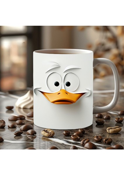 Ördek Temalı 3 Boyutlu Tasarım Seramik Kupa Mug fiyatları