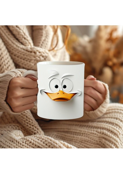Ördek Temalı 3 Boyutlu Tasarım Seramik Kupa Mug modelleri