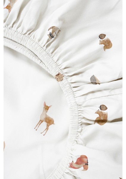 Forest Amigos 100% Pamuk Saten Lastikli Çarşaf - 120X200 cm modelleri