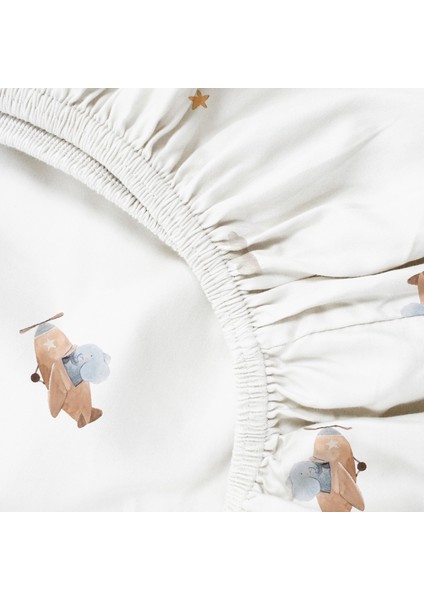 Happytony 100% Pamuk Penye Lastikli Bebek Çarşafı - 100X200 cm indirimleri