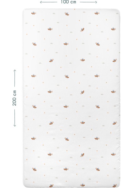Happytony 100% Pamuk Penye Lastikli Bebek Çarşafı - 100X200 cm fiyatları