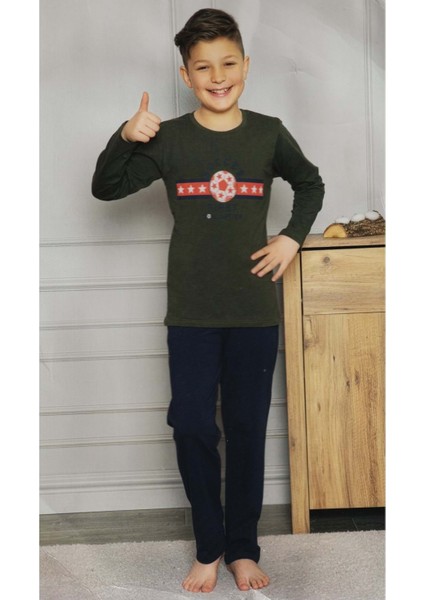 Uzun Kol , Uzun Pantolon Erkek Çocuk Pijama M00671