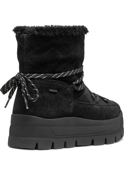 Kadın Siyah Spherica Ec7.1 Abx Kürklü Waterproof Süet Deri Bot D46WSA00022C9999 fiyatları