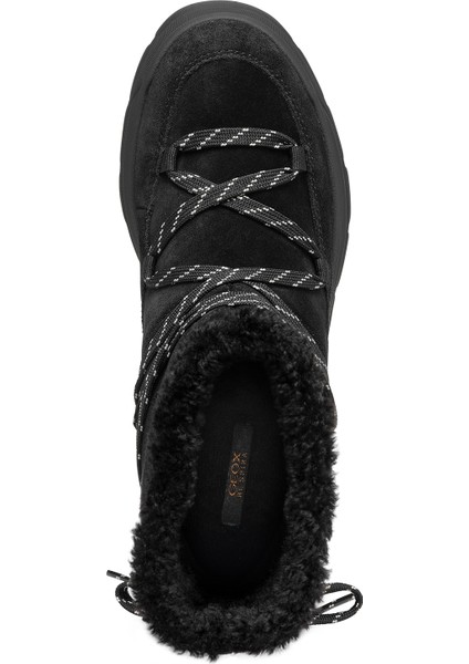 Kadın Siyah Spherica Ec7.1 Abx Kürklü Waterproof Süet Deri Bot D46WSA00022C9999 indirimleri