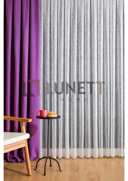 Kullanıma Hazır Mor Rengi Pilesiz Ekstraforlu Düz Dikim Fon Perde Tek Kanat 9203 modelleri