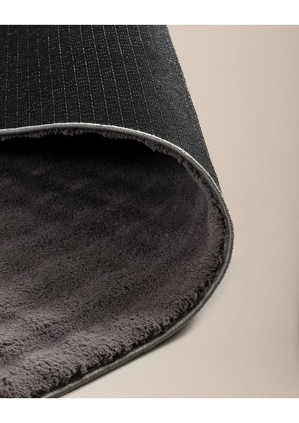 Vivre Bubble Halı - Antrasit - 80x300 cm