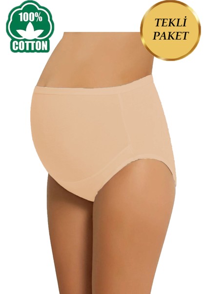 Ten Rengi Hamile Külodu Toparlayıcı Yüksek Bel Esnek Lohusa Külodu