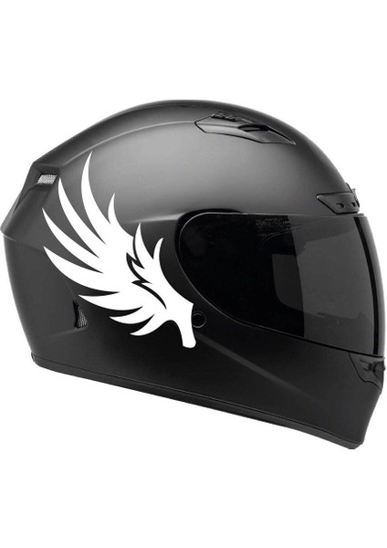 Tek Renk Kanat ( Wing Helmet Stickers ) Kask Sticker Etiket Modeli 2