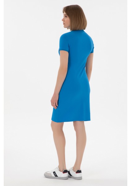 Kadın Saks Elbise (Örme) 50280069-VR045