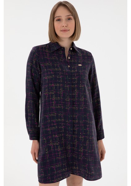 Kadın Lacivert Elbise (Dokuma) 50289847-VR033 fiyatları