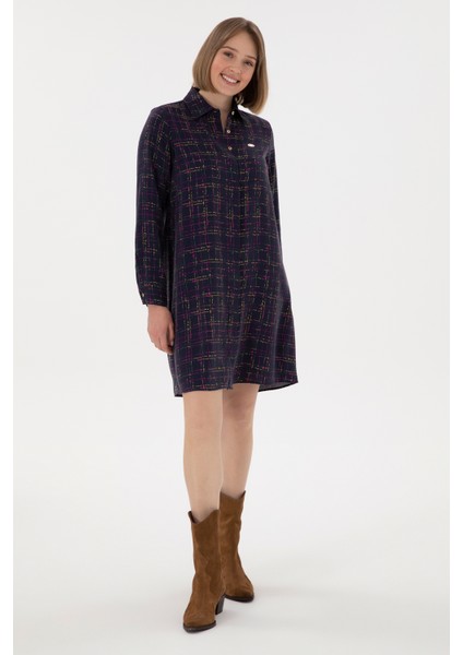 Kadın Lacivert Elbise (Dokuma) 50289847-VR033 modelleri