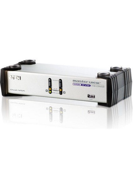 2 Port USB VGA Dual View KVMP™(Keyboard/Video Monitor/Mouse) Periferi (Çevre Cihazlarla (USB) Bağlantı Kurabilir) Switch&lt;br&gt;2-Port USB VGA Dual Display/Audio KVMP™ Switch