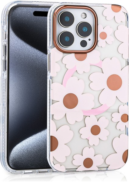 Apple iPhone 14 Pro Max Uyumlu Kılıf Magsafe Şarj Özellikli Zore Papat Kapak-Pembe