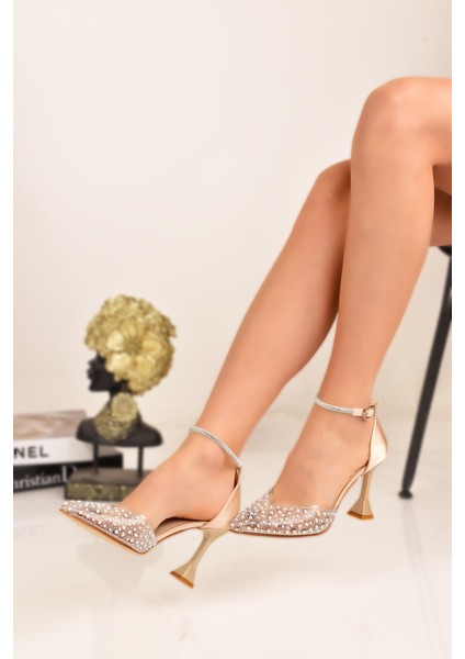 Kadın Topuklu Taş Detaylı Ayakkabı fiyatları