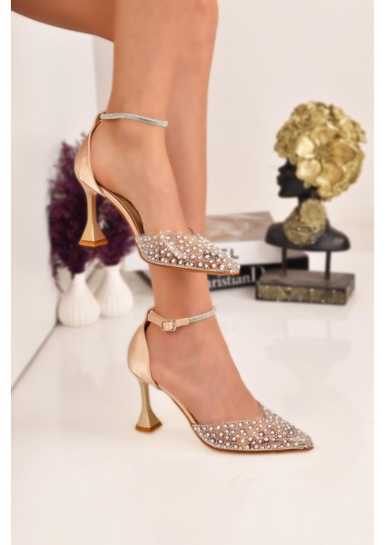 Kadın Topuklu Taş Detaylı Ayakkabı modelleri