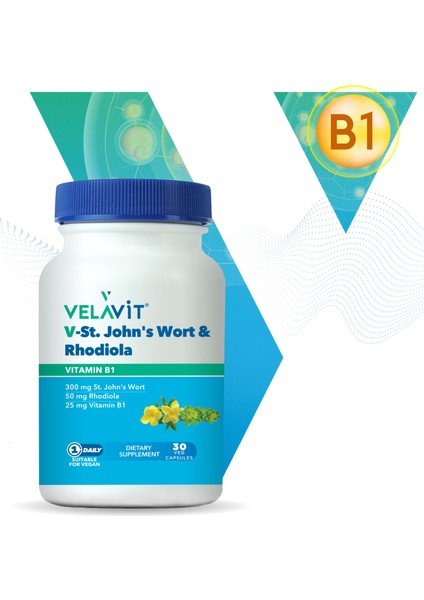 V-St.Johns Wort Rhodiola 30 Kapsül