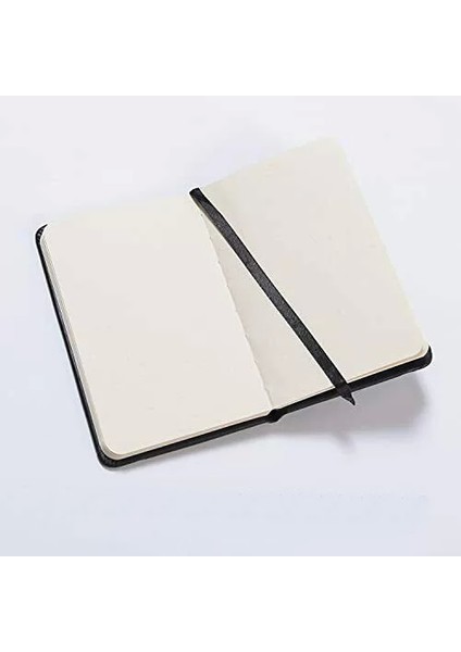 Sert Kapak Lastikli Defter Noktalı Siyah 9X14CM