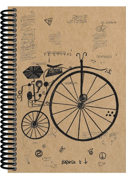 Kraft Sert Kapak Defter 100YP 17X24CM Çizgili fırsatları