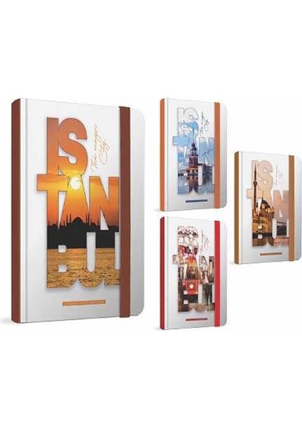 Istanbul 13X21CM Iplik Dkş. Sert Kapak Def. 120 Yp.çizgili