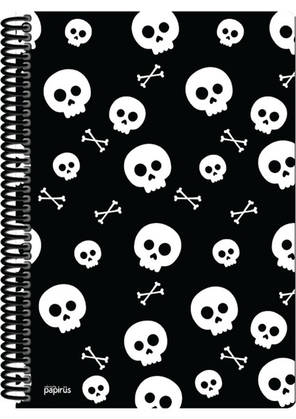 Mini Sert Kapak Defter Siyah 100YP 17X24CM Düz